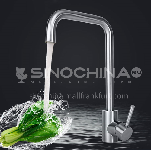  Kitchen Faucet Stainless Steel Faucet Ceramic Cartridge Brushed Color Faucet Top Quality 